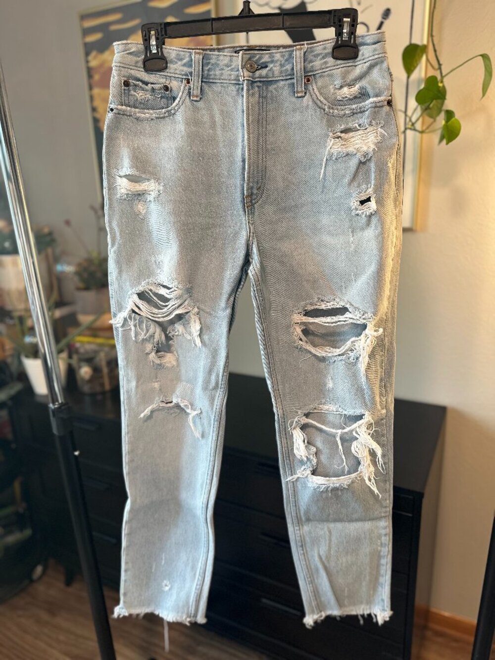Abercrombie & Fitch Annie High Rise Girlfriend Jeans